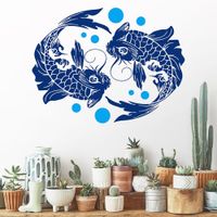 Vinilo Decorativo Peces para pared Stickart Mediano 75 x 56 cm alto