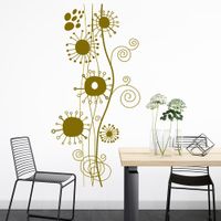 Vinilo Decorativo Ramas Abstractas para pared Stickart Mediano 48 x 105 cm alto