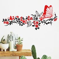 Vinilo Decorativo Rastro De Mariposa para pared Stickart Pequeño 90 x 41 cm alto
