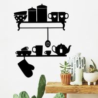 Vinilo Decorativo Repisas para pared Stickart Mediano 63 x 80 cm alto