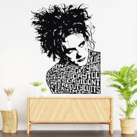 Vinilo Decorativo Robert Smith The Cure para pared Stickart Mediano 61 x 80 cm alto