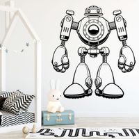 Vinilo Decorativo Robot para pared Stickart Mediano 82 x 75 cm alto