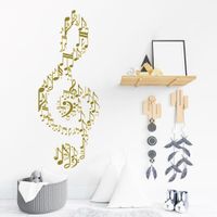 Vinilo Decorativo Sinfonía para pared Stickart Pequeño 28 x 70 cm alto