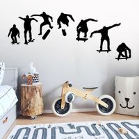 Vinilo Decorativo Skaters para pared Stickart Mediano 95 x 34 cm alto