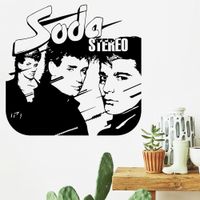 Vinilo Decorativo Soda Stereo para pared Stickart Pequeño 60 x 58 cm alto