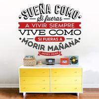 Vinilo Decorativo Sueña para pared Stickart Mediano 75 x 63 cm alto