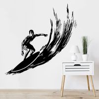Vinilo Decorativo Surfer para pared Stickart Mediano 75 x 75 cm alto