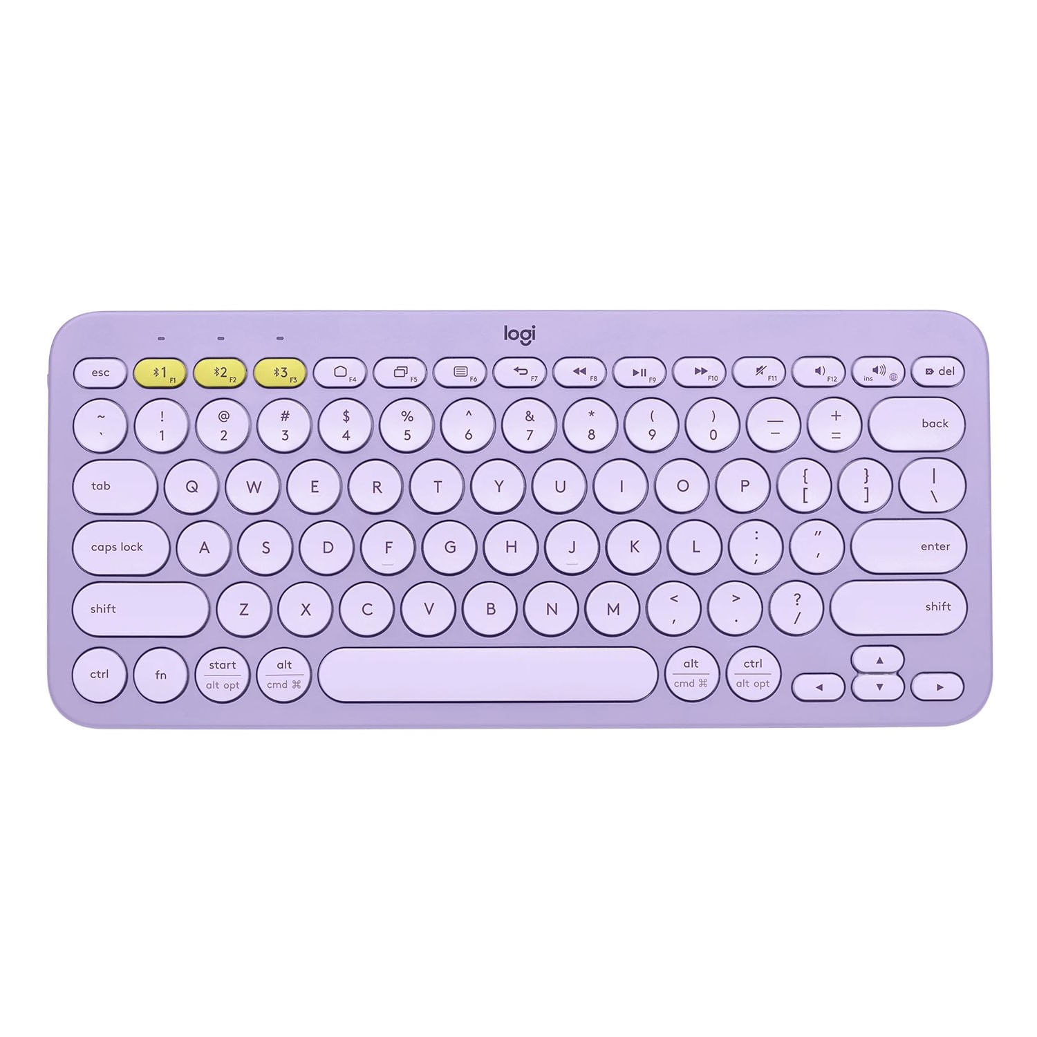 Teclado Logitech K380 Bluetooth Inalámbrico Español Lavanda 920-011150