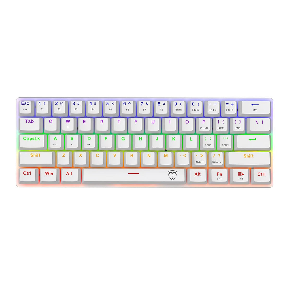 Teclado T-Dagger Arena TGK321W RGB Switch Brown Español White