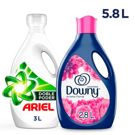 pack-detergente-liquido-ariel-pro-cuidado-3l-suavizante-downy-aroma-floral-2-8L