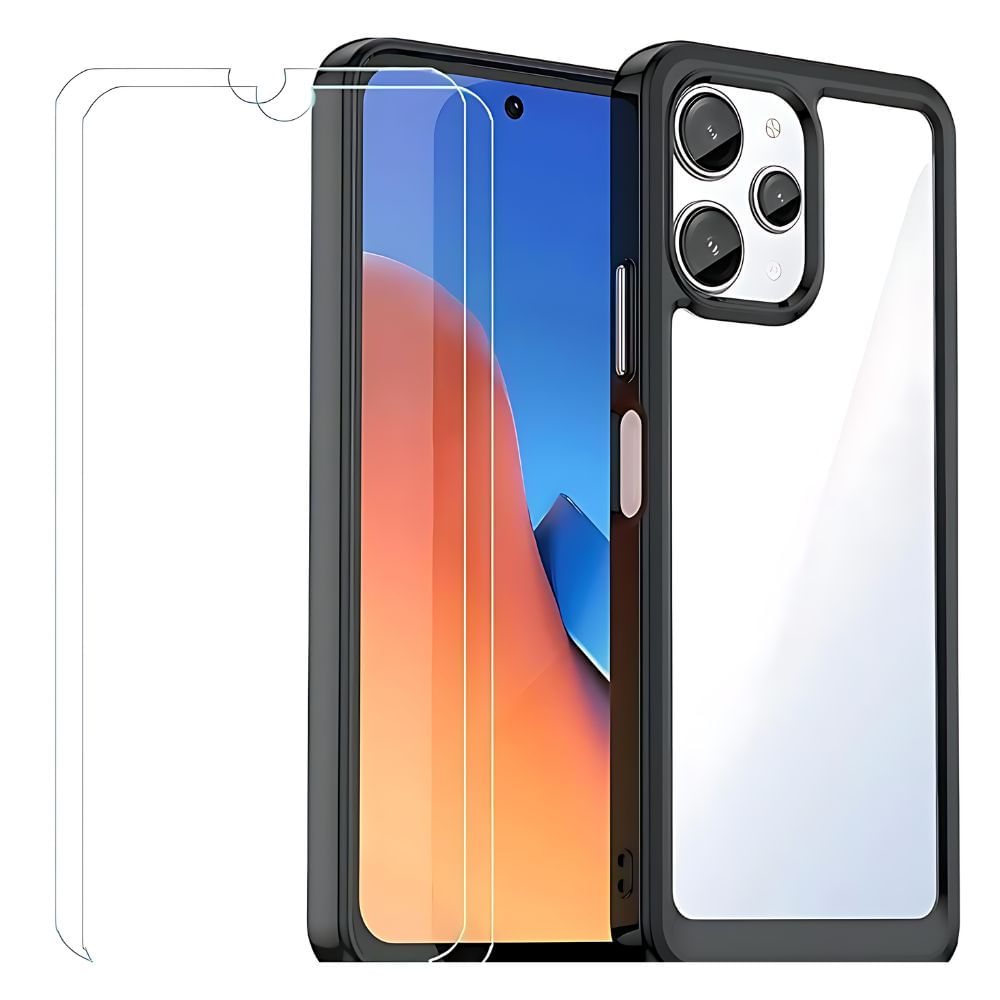 Case 360 Negro Antishock Para Iphone 11 + Mica De Vidrio