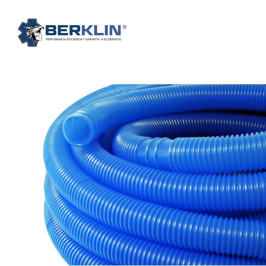 Manguera para piscina Berklin de 1 1/2" x 12 metros reforzado