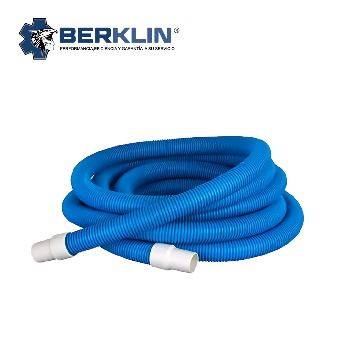 Manguera para piscina Berklin de 1 1/2" x 9 metros reforzado