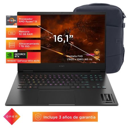 Laptop Gamer HP Omen 16-xf0002la AMD Ryzen 9 32GB RAM 1TB SSD 16.1