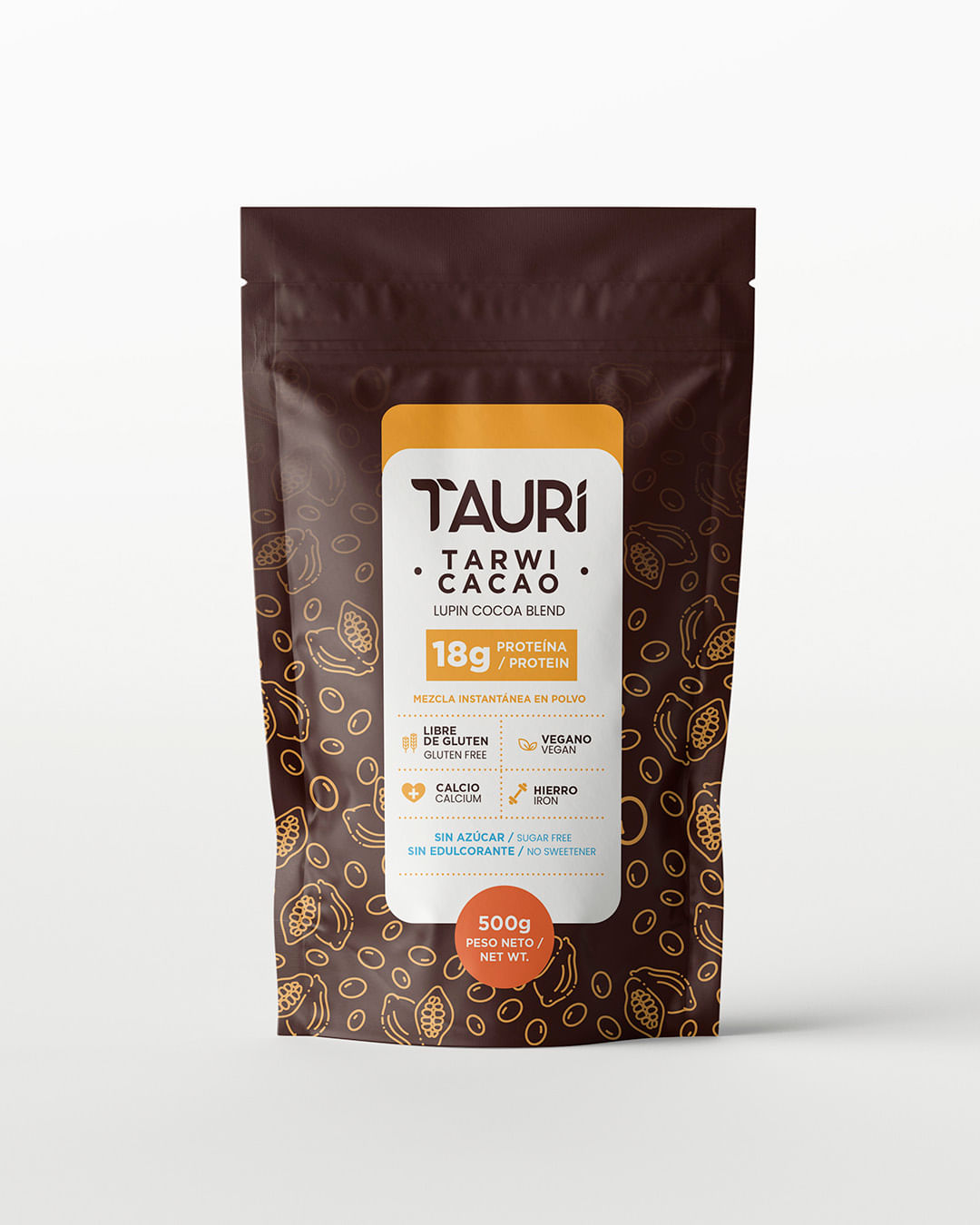 Tarwi con Cacao en Polvo 500 Gr Fuente de Proteina Vegetal