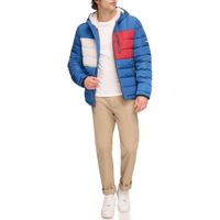 CASACA ACOLCHADA RESISTENTE AL AGUA CON CAPUCHA PARA HOMBRE TOMMY HILFIGER