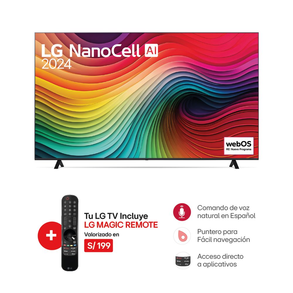 Televisor Lg 75"" 75Nano80Tsa Nanocell 4K (2024)