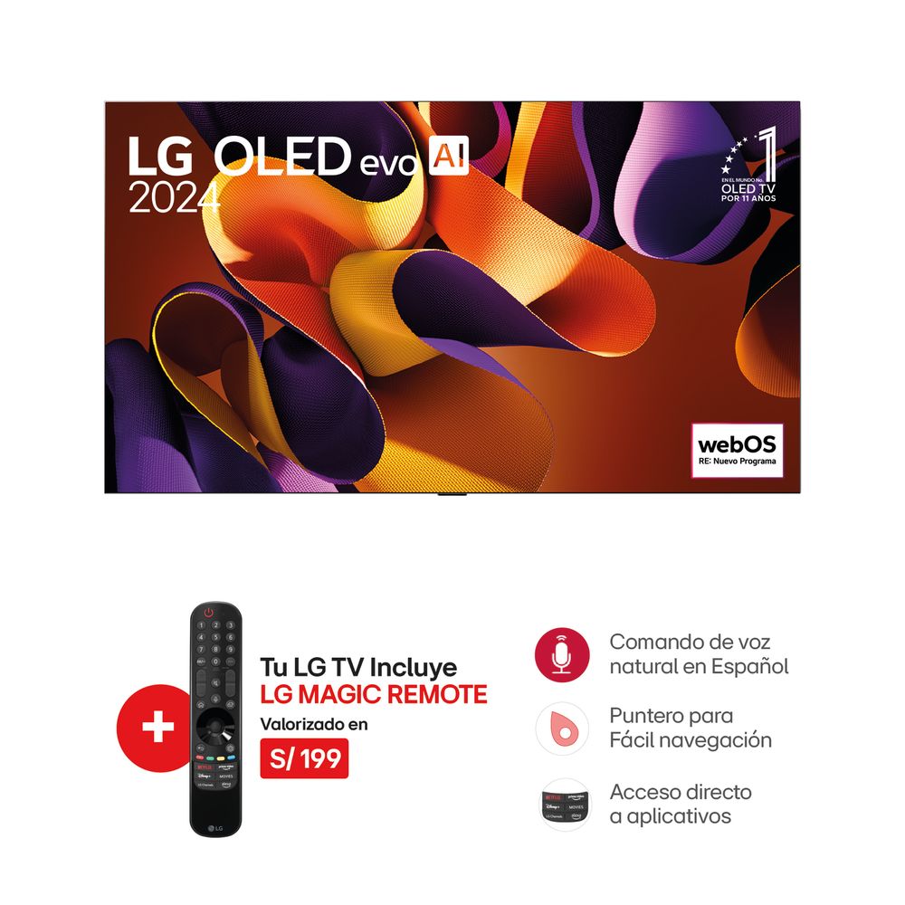 Televisor Lg 77"" Oled77G4Psa Oled Evo 4K (2024)