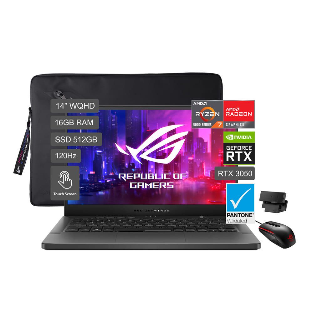 Laptop Gamer Asus GA401QC-K2148W R7-5800 16GB RAM 512GB SSD 14""