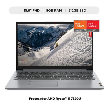 Laptop Lenovo NB IP 1 15AMN7 R5-7520U 8GB RAM 512GB SSD  15.6