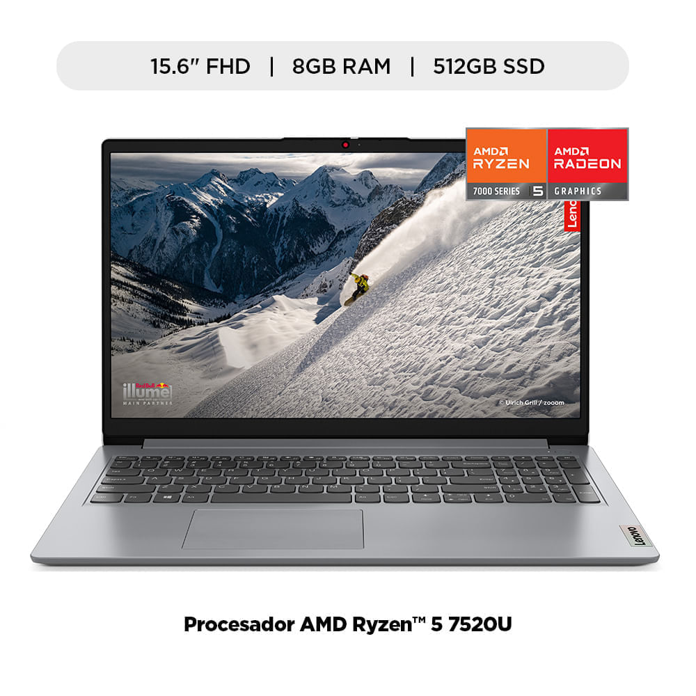 Laptop Lenovo NB IP 1 15AMN7 R5-7520U 8GB RAM 512GB SSD  15.6""