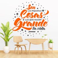 Vinilo Decorativo Pequeñas Cosas para pared Stickart Mediano 79 x 75 cm alto