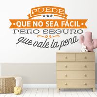 Vinilo Decorativo Puede Que para pared Stickart Mediano 85 x 48 cm alto
