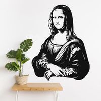 Vinilo Decorativo Mona Lisa para pared Stickart Pequeño 53 x 70 cm alto