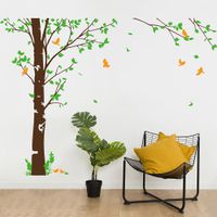 Vinilo Decorativo Hojas De Otoño para pared Stickart Mediano 178 x 130 cm alto