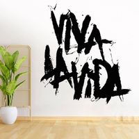 Vinilo Decorativo Coldplay Viva La Vida para pared Stickart Mediano 74 x 85 cm alto