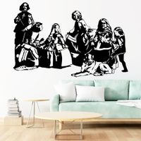 Vinilo Decorativo Las Meninas para pared Stickart Pequeño 70 x 46 cm alto