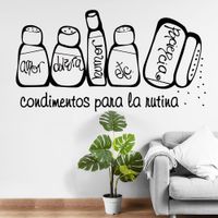 Vinilo Decorativo Condimentos para pared Stickart Pequeño 75 x 40 cm alto