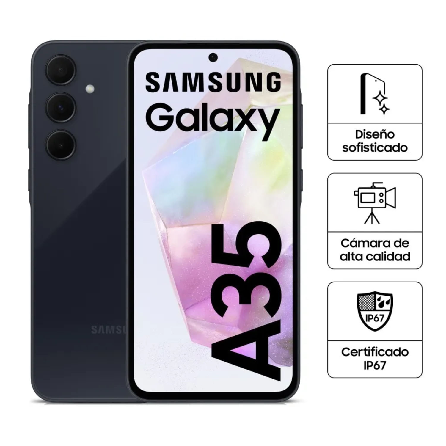 Celular Samsung Galaxy A35 5G Negro 128GB 6GB de ram