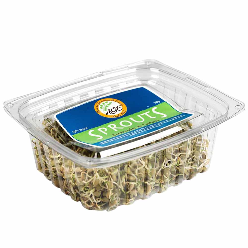 Germinados de Lenteja AGE Bandeja 100g