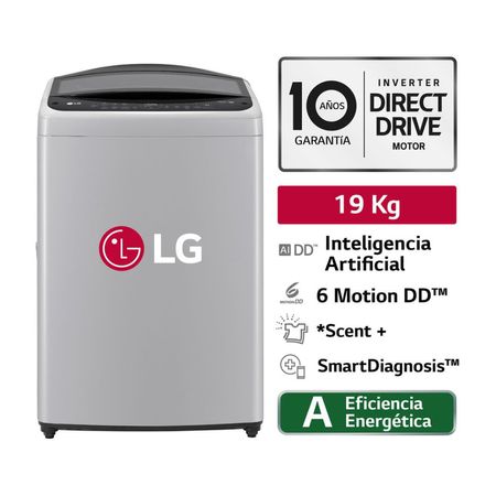 Lavadora LG WT19DV6T AI DD Carga Superior 19kg Gris