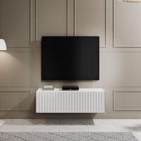 Mesa de TV TU MESITA Michel Moderna color Blanco 1 puerta