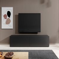 Mesa de TV TU MESITA Clásica Nieves color Negro 2 puertas