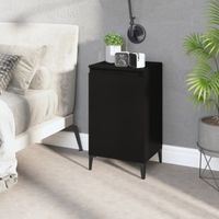Mesa de Noche Ramiro color Negro 1 puerta TU MESITA
