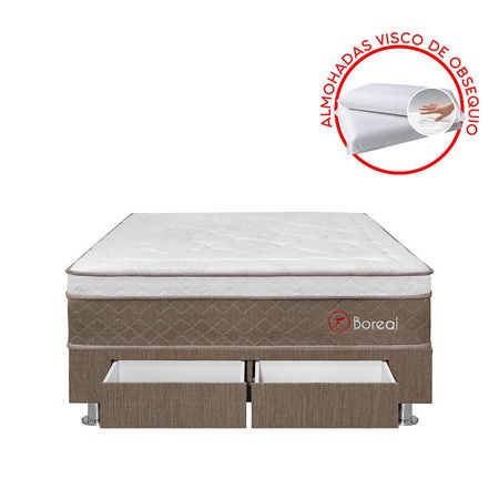 Cama 2 Cajones Boreal Pocket SS 2 Plazas