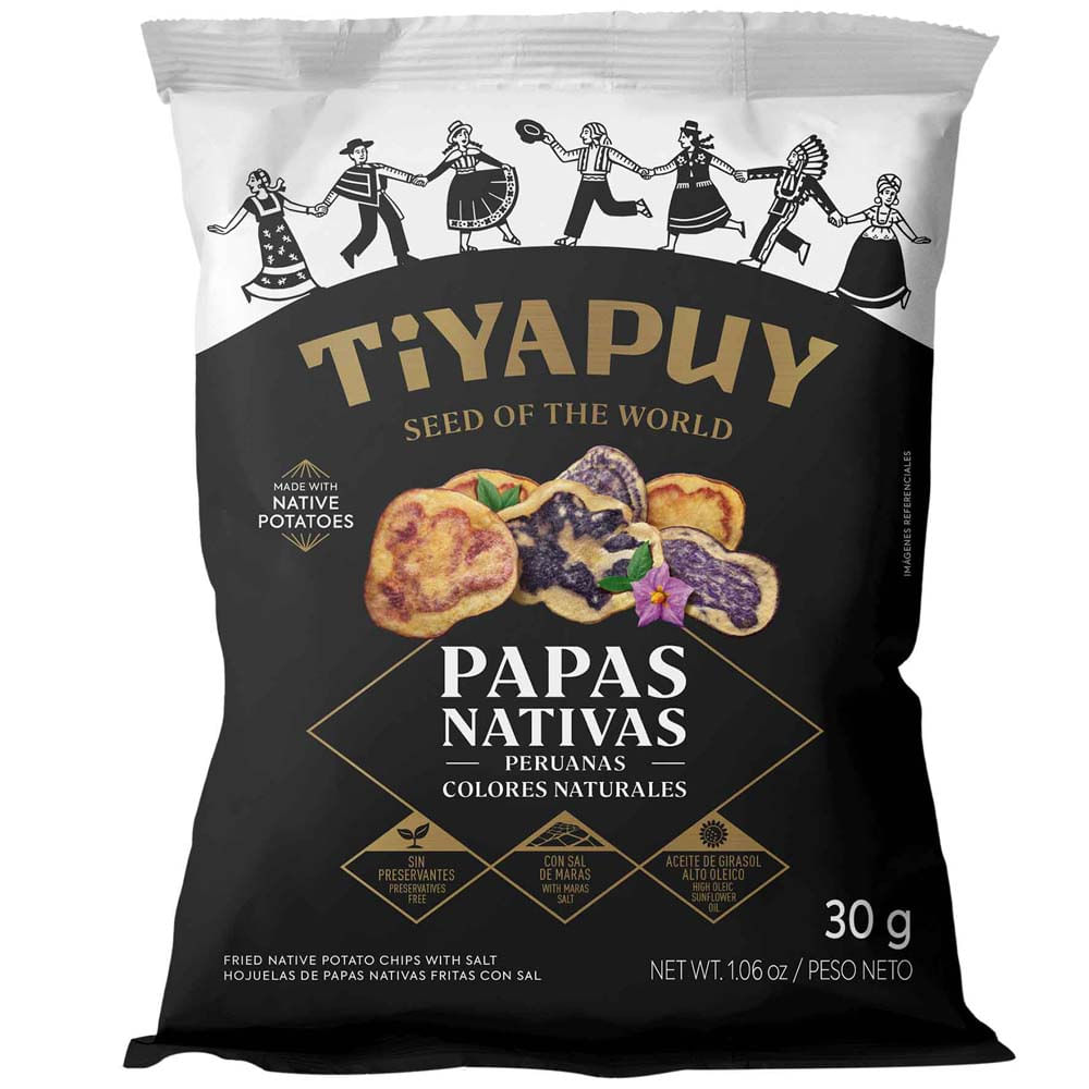 Papas Nativas TIYAPUY Bolsa 30g Paquete 6un