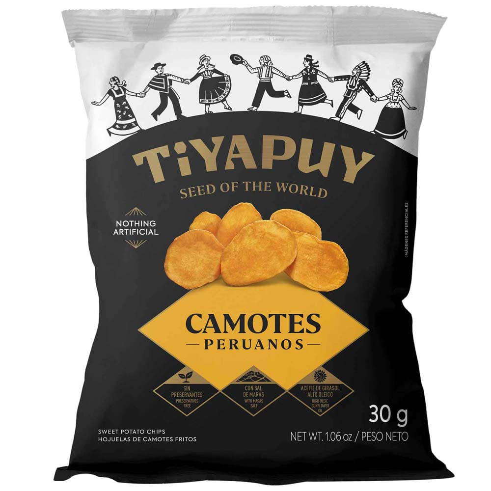 Hojuelas de Camote TIYAPUY Bolsa 30g Paquete 6un