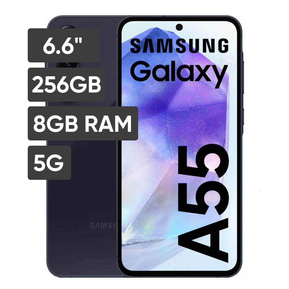 Smartphone SAMSUNG Galaxy A55 6.6"" 8GB 256GB 50MP + 12MP + 5MP Negro