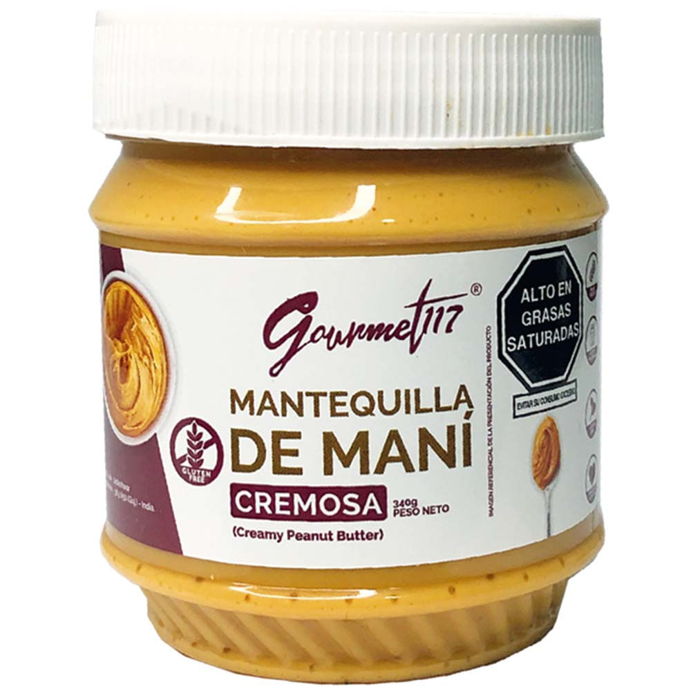 Mantequilla de Maní cremosa GOURMET117 340gr
