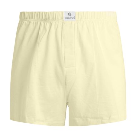 Short Boston De Algodón Recubierto Crema Talla M