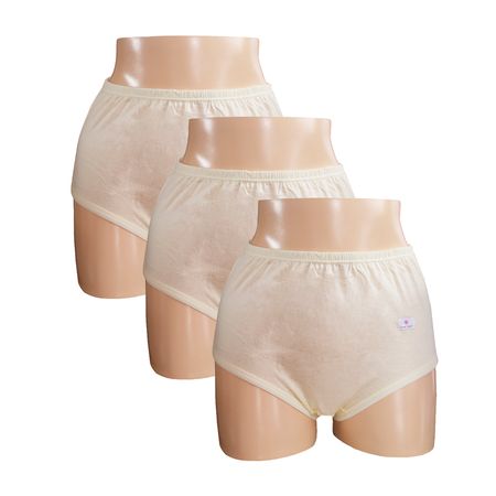 Pack x3 Trusa Clásica Sweet Cotton Crema Talla M