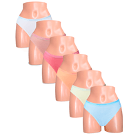 Pack x6 Bikini Sweet Cotton Multicolor