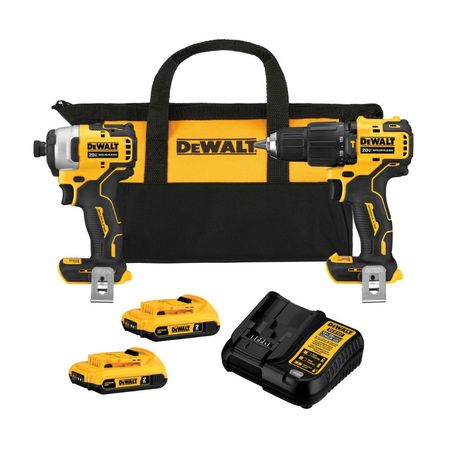 Taladro percutor 20V + Atornillador Brushless 2 baterías 2Ah DCK279D2B2 Dewalt