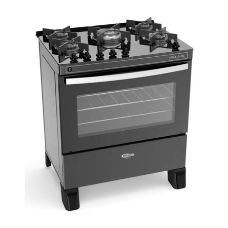 Cocina de pie gas Klimatic 5 hornillas Agile 5h