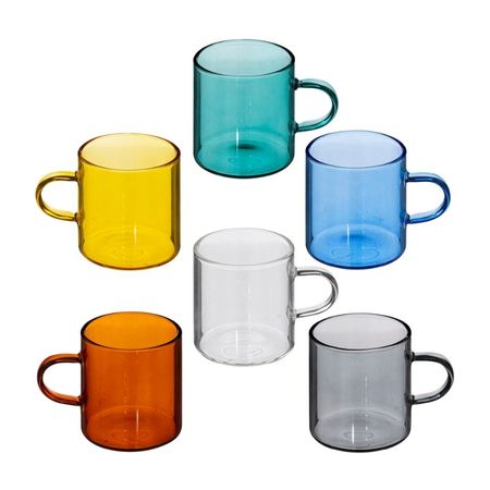 Set x 6 tazas 10cl colores variados Trend