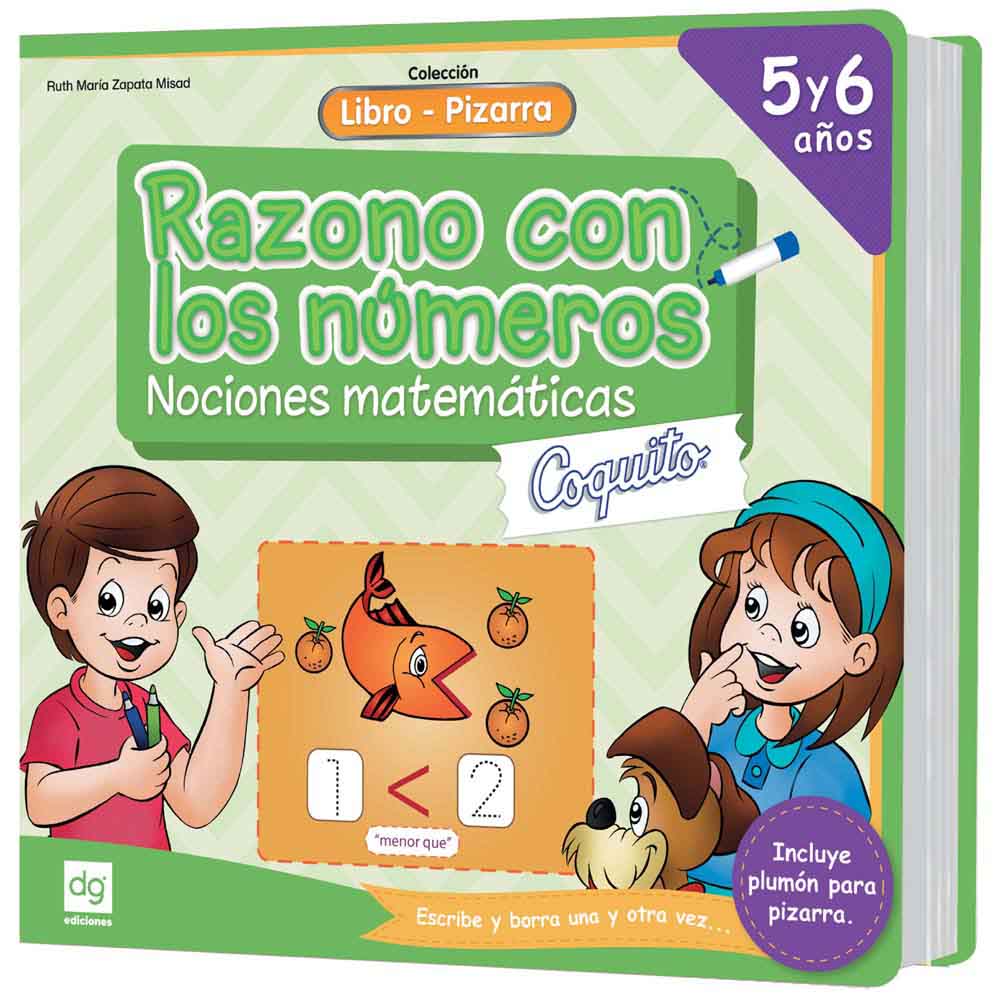 Libro Pizarra Razono y Aprendo COQUITO